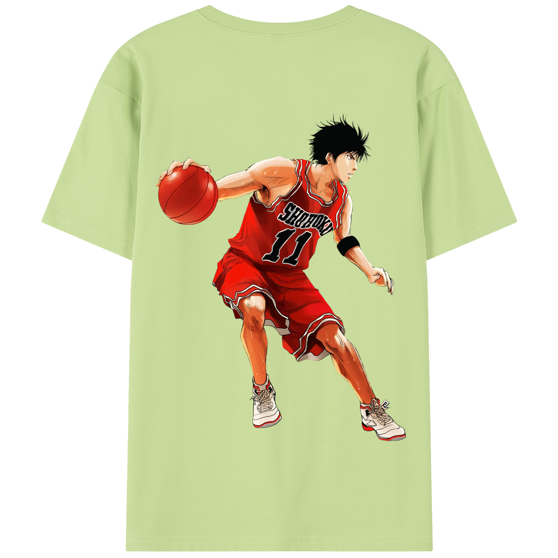 SLAM DUNK／スラムダンク 綿100％半袖Tシャツ（背面プリント）
